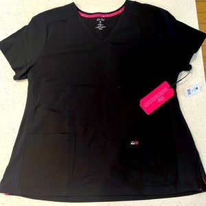 koi brand black scrub top